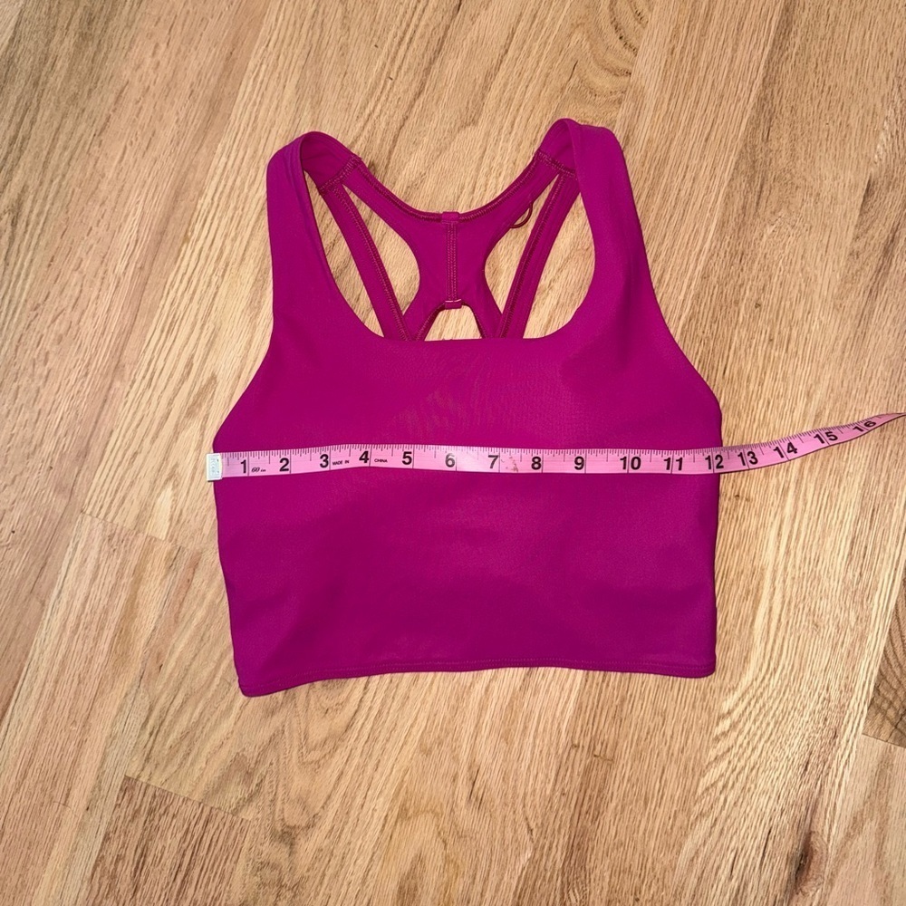 Lululemon Stash It Bra *Medium Support, B/C Cup Ripened Raspberry Size 4 - Picture 4 of 10
